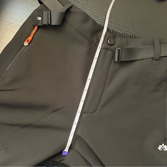 ✨ Healthyoga Women’s Black Soft Shell Pants Snow Small - Picture 10 of 11